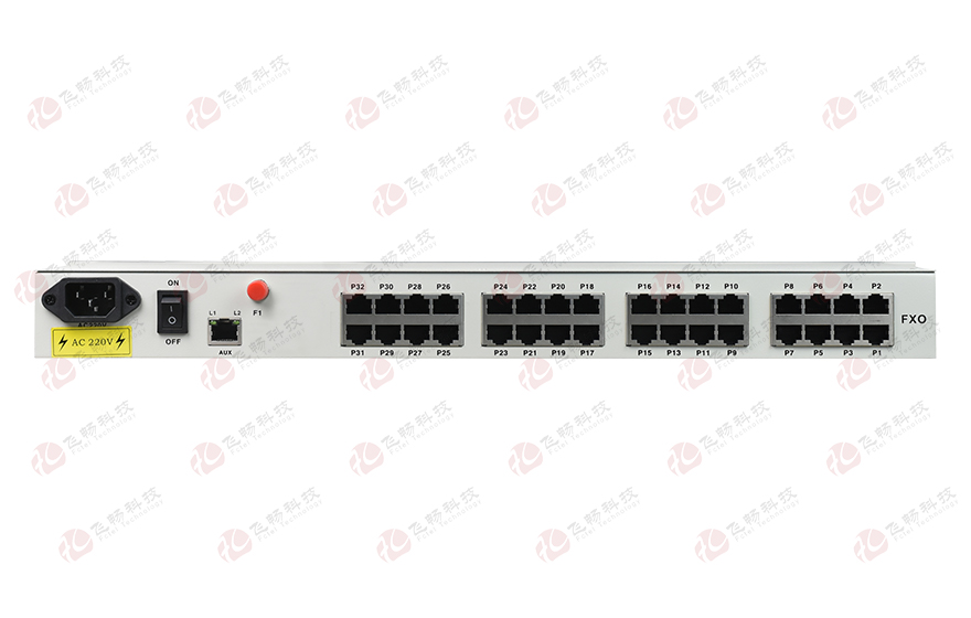 飛暢科技-32路電話+16E1+4FE+4GE+2路數(shù)據(jù)+SNMP+console（19英寸，物理隔離）電話光端機